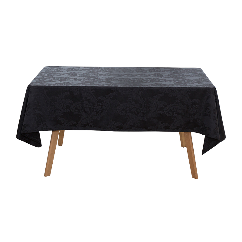 140x220 '' Crocus Flower สีขาวสี่เหลี่ยม Jacquard Tablecloth