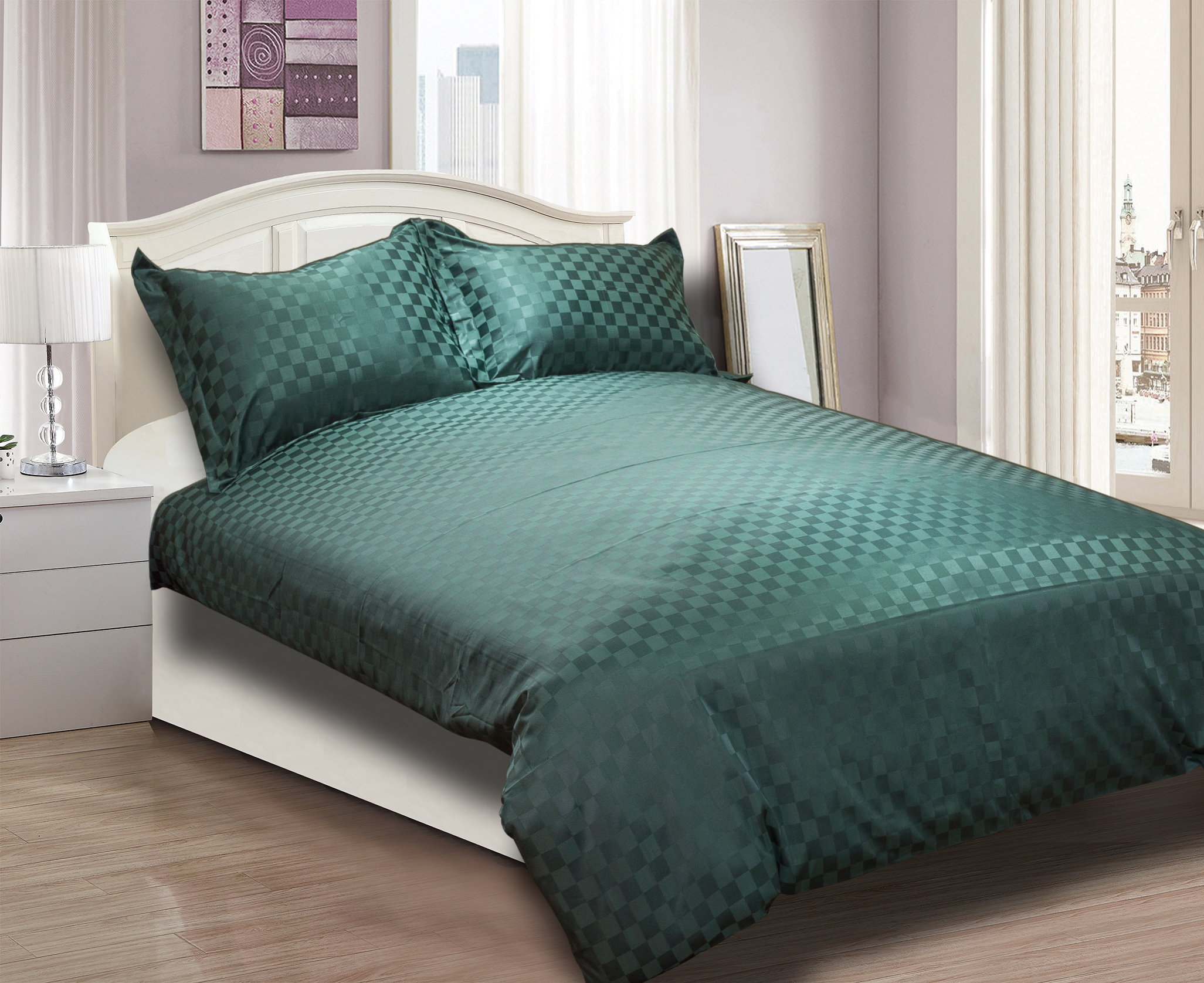 ชุดผ้าปูที่นอน Jacquard Forest Green